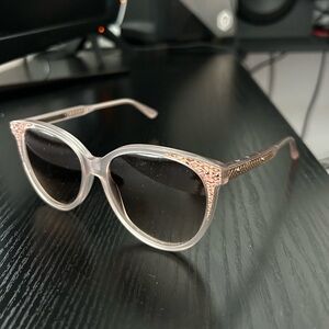 Women Bottega Veneta BV0119S Lens Snakeskin Pink Sunglasses